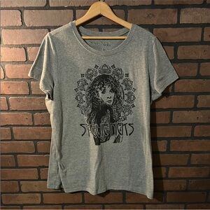 Gray Stevie Nicks Graphic T-Shirt